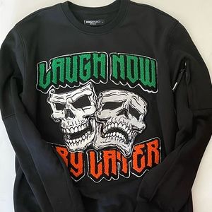 roku studio laugh now, cry later sweatshirt